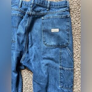 Vintage wrangler carpenter jeans baggy skater style y2k workwear 38/34